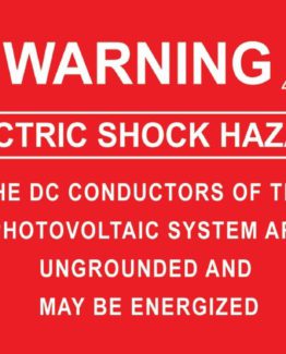 Warning Electric Shock Hazard
