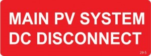Main PV System DC Disconnect
