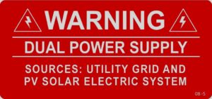 Warning Dual Power Supply